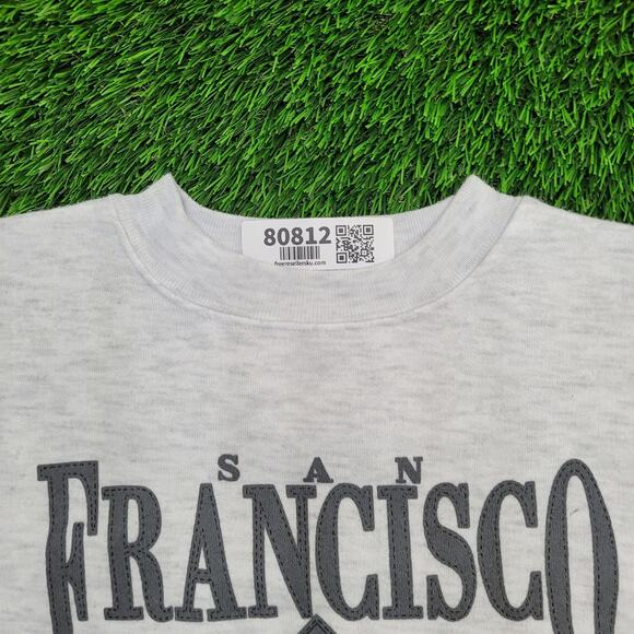 Vintage 1996 San-Francisco Sweatshirt Womens L/XL 23x25 USA - Picture 10 of 15